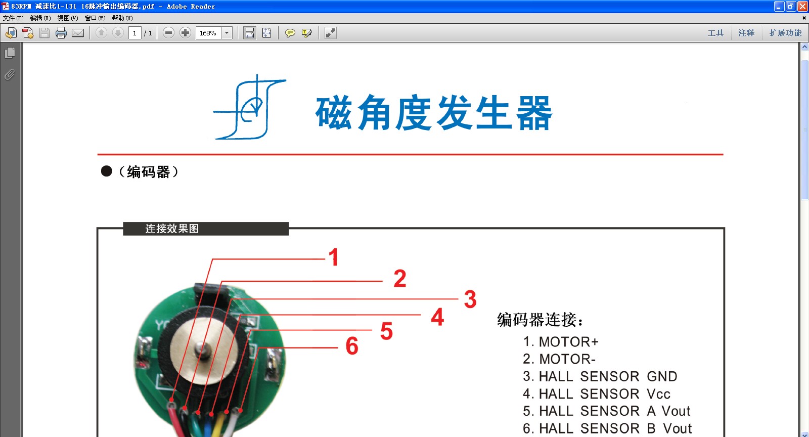 4WD 四驱监控机器人小车平台 编码器的问题图2