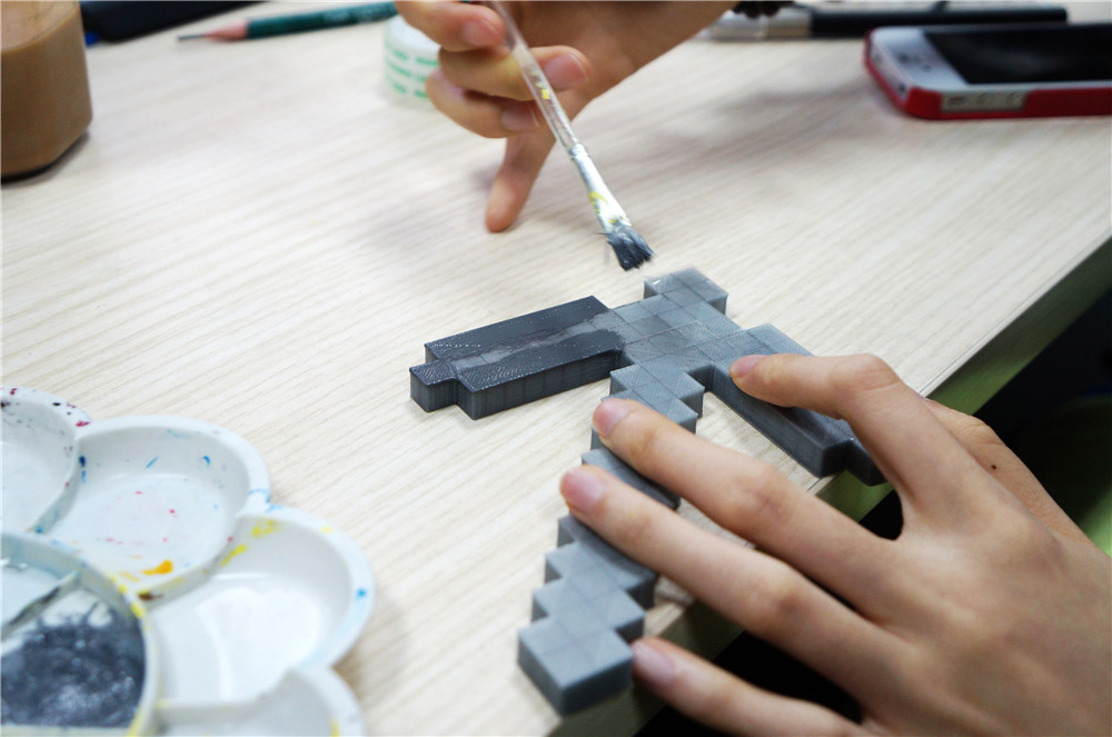 How to paint a Minecraft Pickaxe！图12