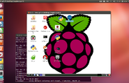 《边学边用树莓派-2》PC的屏幕通过网络显示树莓派界面图1