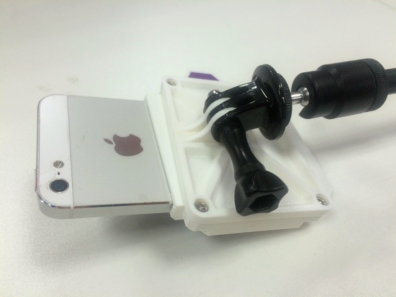 原创，3D打印 iPhone5S 手机外挂座，背包腰带外挂，视频拍摄图7