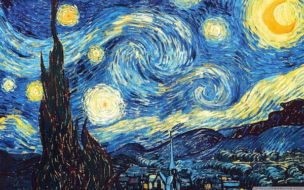 会发光的梵高自行车道让人想起《星夜》图1
