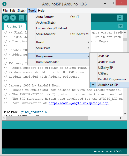 用arduino作AVR ISP——烧bootloader图4