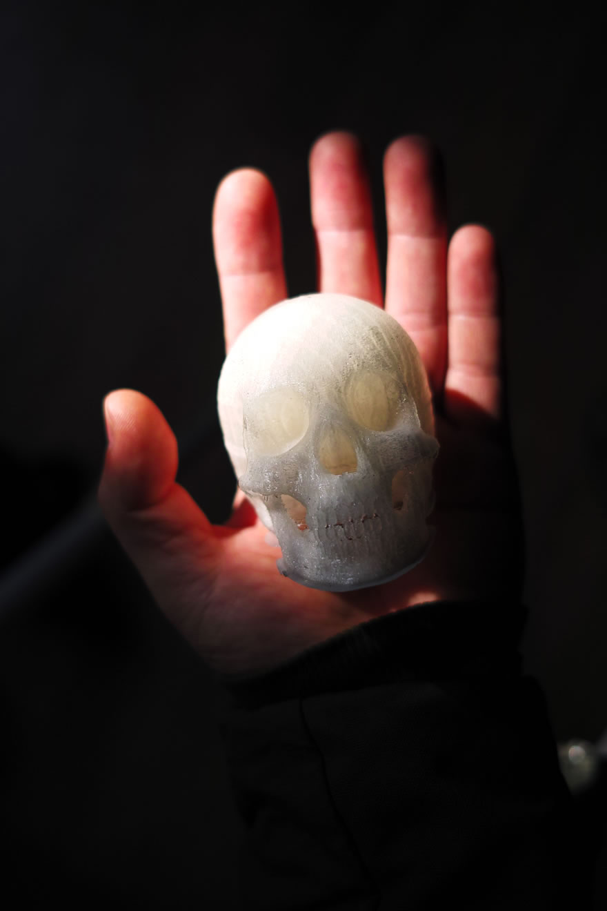 3D打印与艺术结合..作品If death is colored
