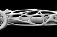 3D打印仿生碳纤维橡胶车图1