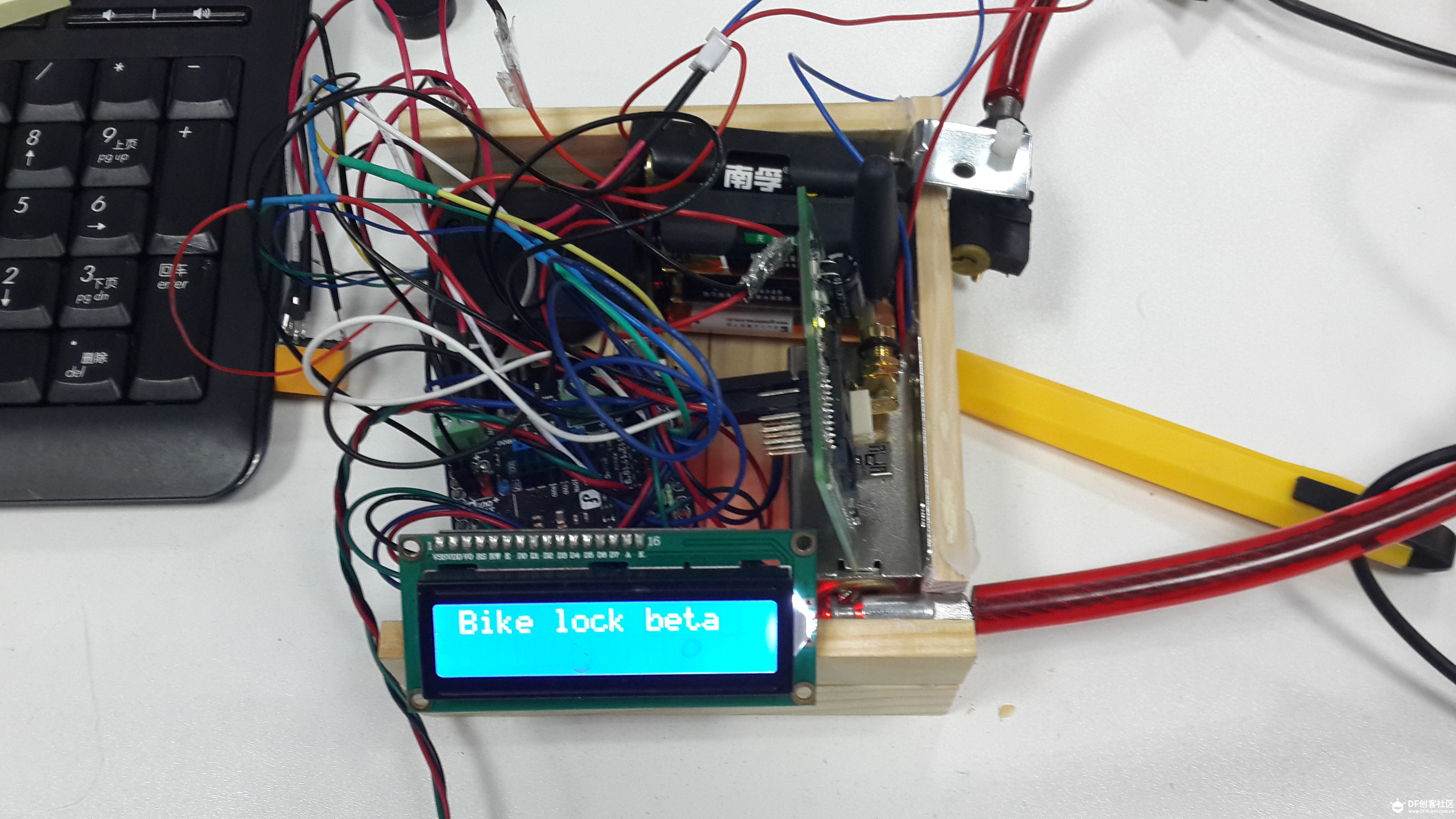 arduino的智能车锁图1