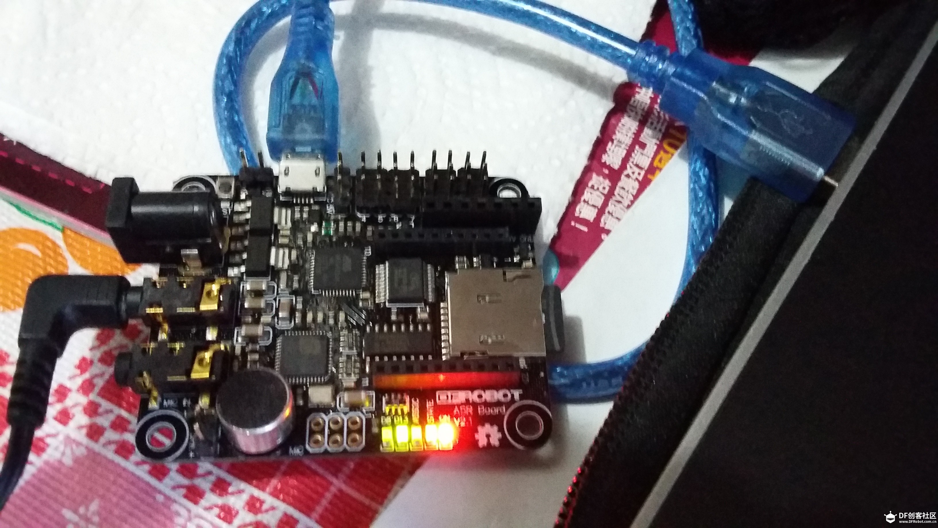 求助!<(SKU:DFR0189)ASR Board for Arduino语音识别控制器>用不了...图1