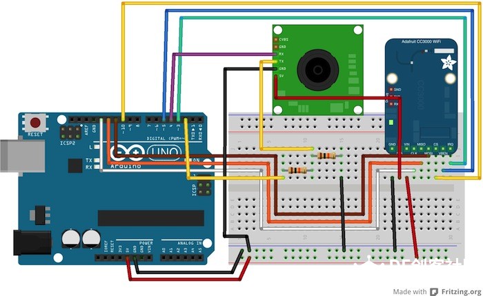 Arduino WIFI相机，自动拍照Intel Edison 和云端储存图4