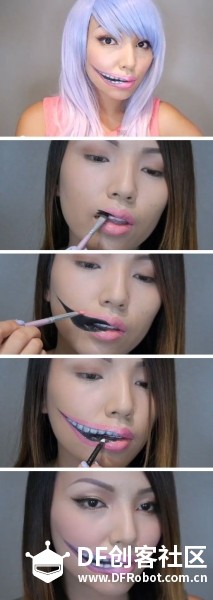 妹子过个节也这么拼！！！正确的万圣节化妆示范图9