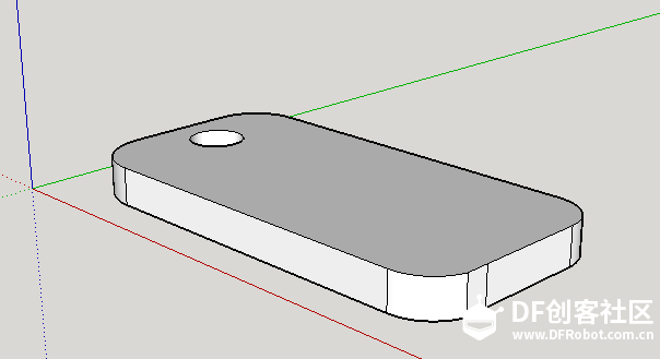 Sketchup扫盲教程3——制作个性化钥匙扣图5