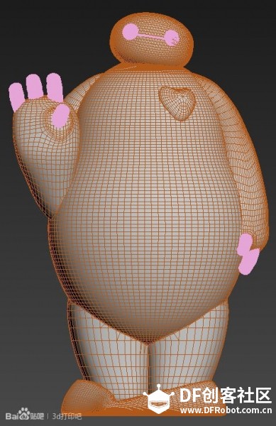 3D打印浮雕照片大白图2