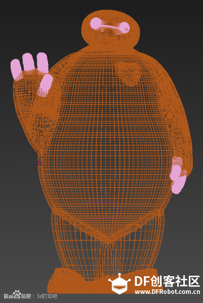 3D打印浮雕照片大白图3