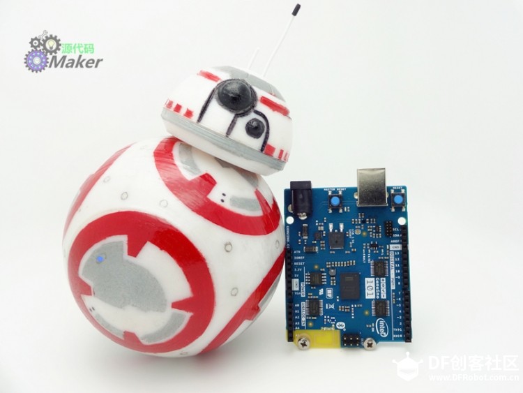 快上车，教你造一个BB-8机器人！图46