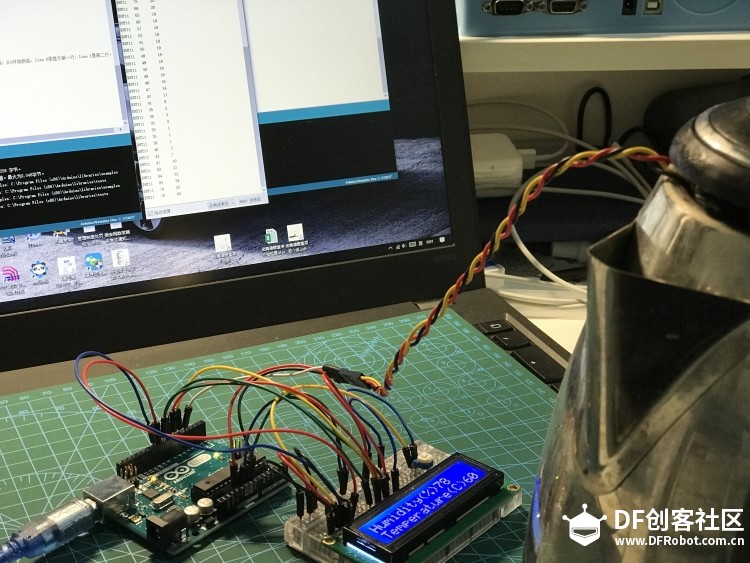 零基础小白用Arduino和1602屏做的的电子温湿度计图8