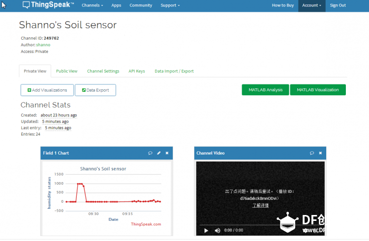 wifi模块连接云端服务器的尝试(esp8266连thingSpeak)图5
