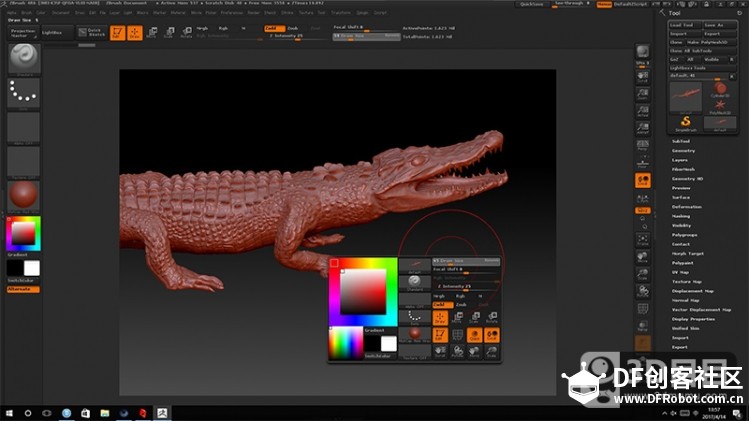 3D鳄鱼的制作流程-3D目目图1