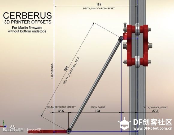 Kossel/Rostock 结构设计与Marlin固件参数的计算图5