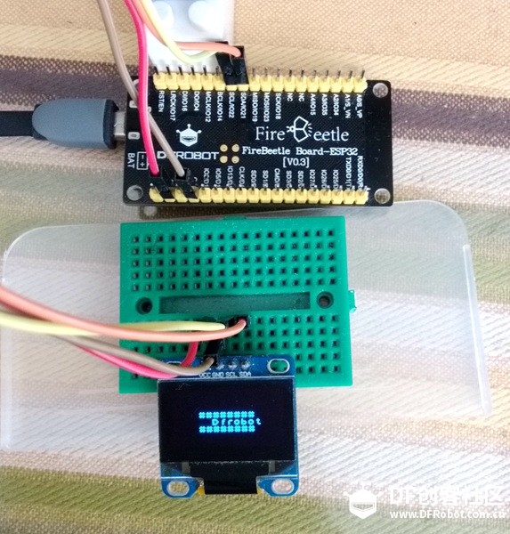 【FireBeetle Board-ESP32评测报告之一】开箱并驱动oled图3