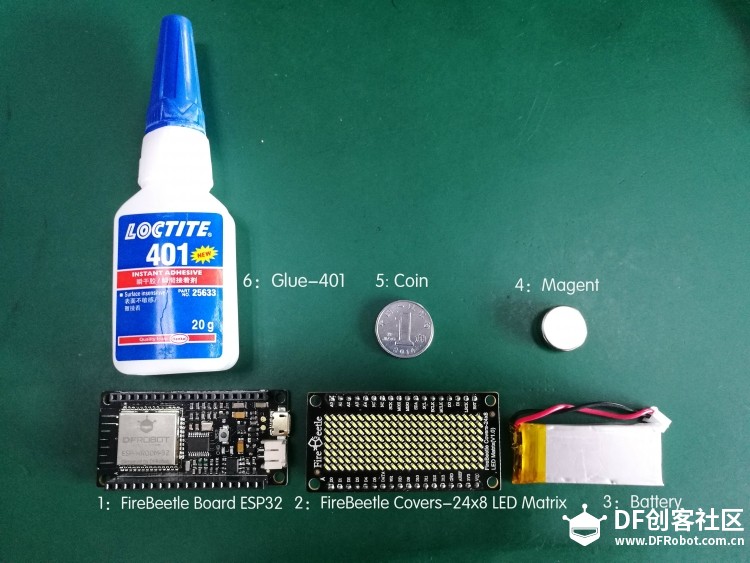 使用FireBeetle Board ESP32 制作电子徽章图1