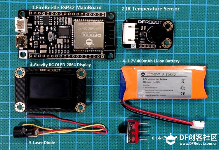 让我们造一把红外测温枪来感受夏天 - 使用FireBeetle ESP32图8