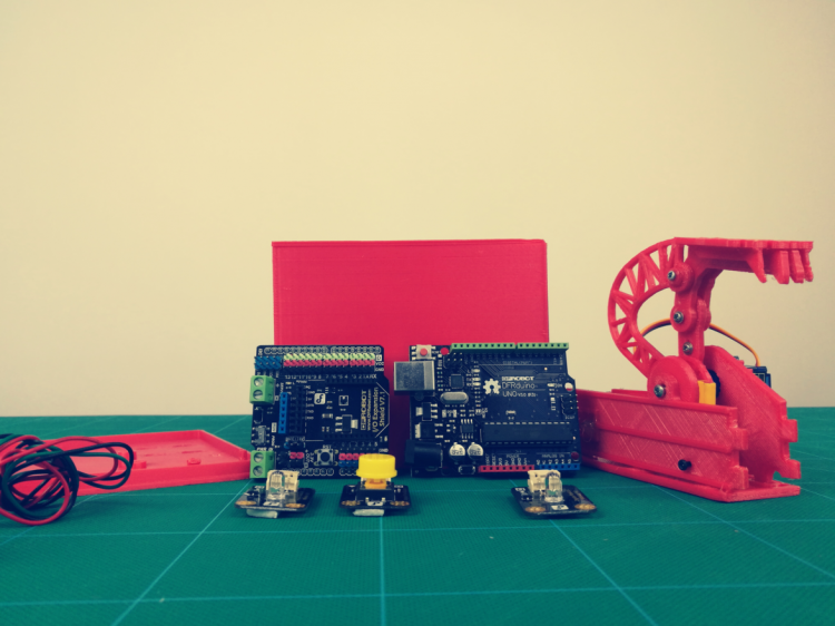 使用Arduino UNO 制作的偷钱喵储钱罐图19