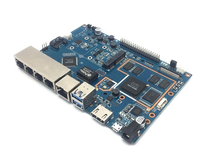 Banana pi BPI-R2 开源智能路由器 MTK 7623N 方案设计图1