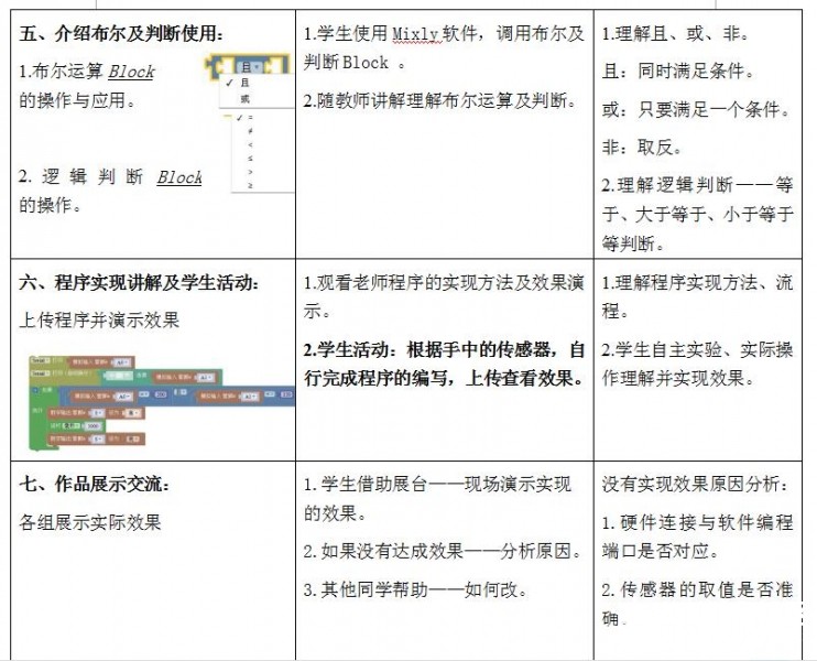 智能声控灯：多传感器与布尔运算——教学方案设计 教学...图1