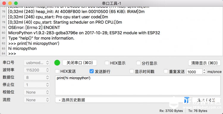 FireBeetle Board ESP32在 MacOS 进行micropython 开发配置图1