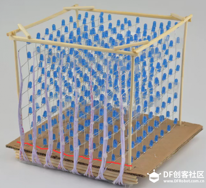 [ESP32酷炫应用] 8X8X8光立方图16