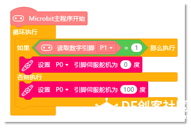 micro:bit造物粒子（基于Mind+）07— 自动门图10
