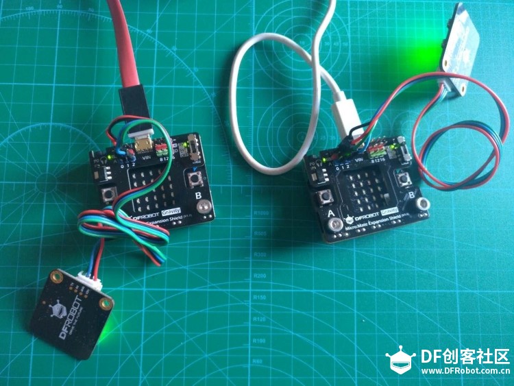micro:bit ×OBLOQ:双OBLOQ模块通信实验（一）图4