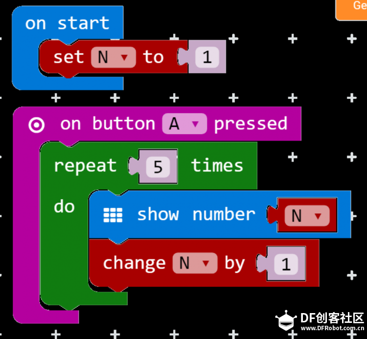 makecode中三种循环结构的对比图3