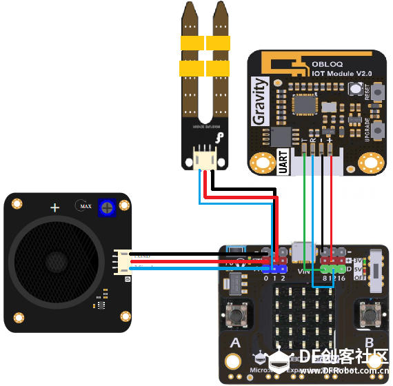 【Micro:bit × OBLOQ挑战赛2】IoT车程计...图12