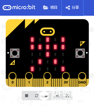 【懒人有救了】BBC micro:bit 在线图形编程 很方便啊 还能分享图1