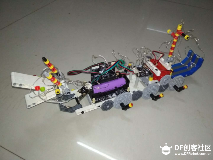 [micro:bit×OBLOQ物联网挑战赛第三轮]物联网龙舟图6