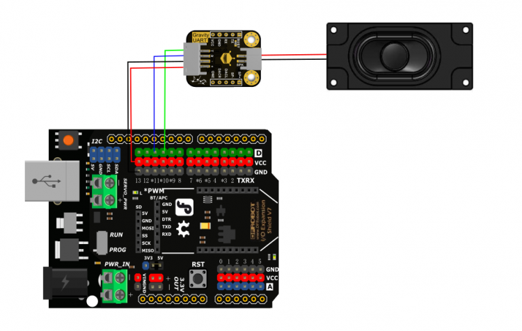 用UART MP3语音模块做一个常用语盒子