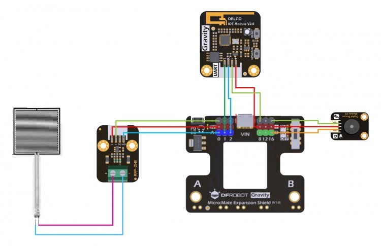 micro:bit + Obloq 打造物联网智能提醒喝水器图4