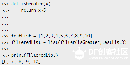 ESP32 / ESP8266 MicroPython教程：对列表使用filter函数图1