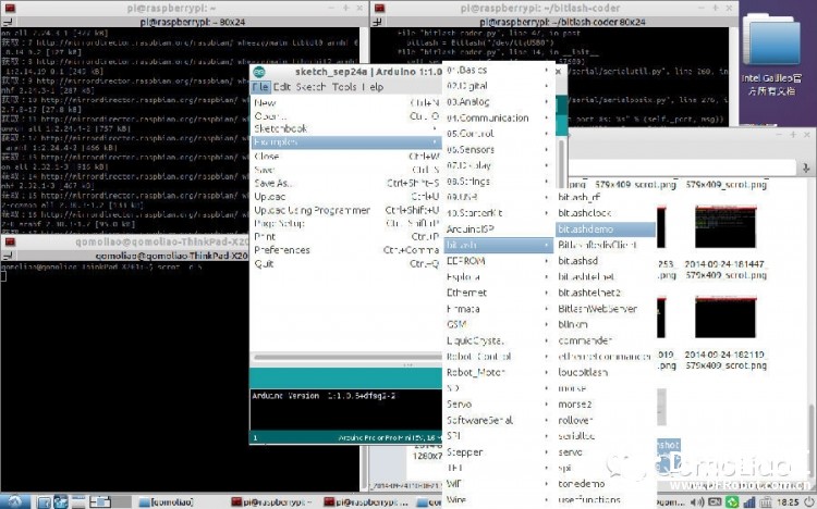 【试玩树莓派扩展板】小车拼装，bitlash-coder安装使用图10