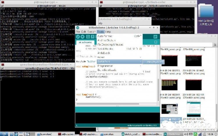 【试玩树莓派扩展板】小车拼装，bitlash-coder安装使用图13