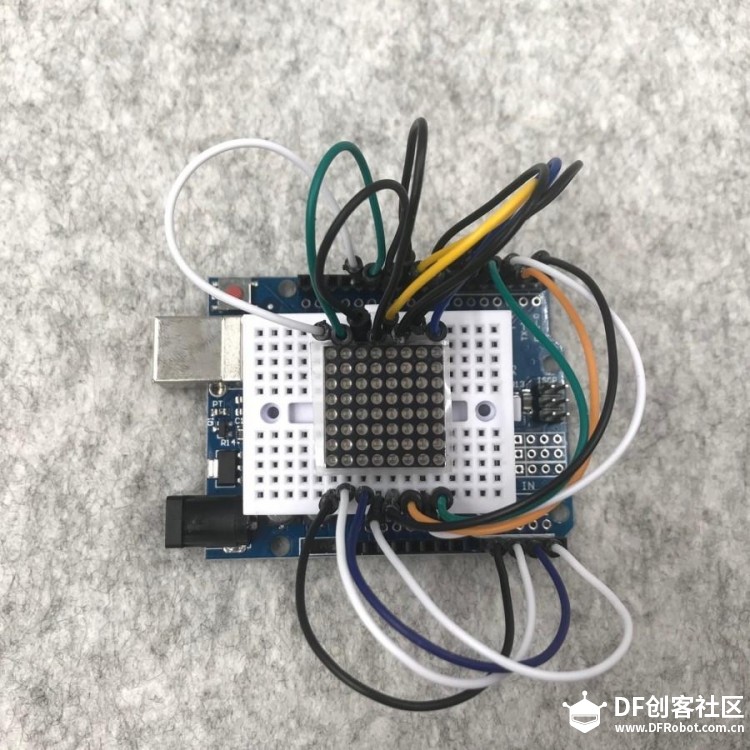 Arduiuo 8x8点阵屏的驱动图5