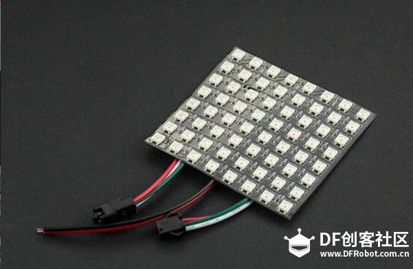 【掌控】8x8 RGB全彩LED柔性点阵屏，爱心献给DF