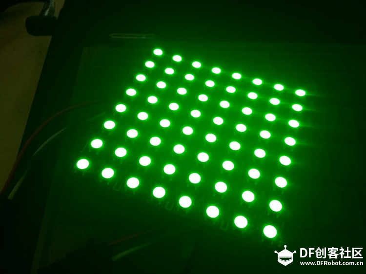 【掌控】8x8 RGB全彩LED柔性点阵屏，爱心献给DF图7
