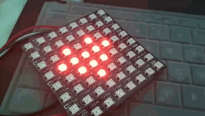 【掌控】8x8 RGB全彩LED柔性点阵屏，爱心献给DF图13