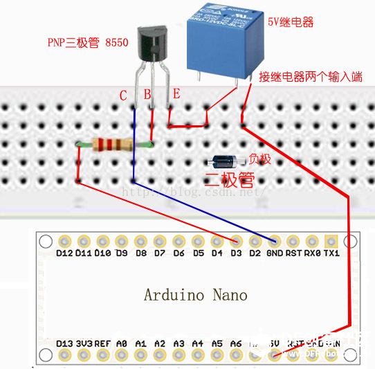 Arduino学习(六) 继电器实验图1