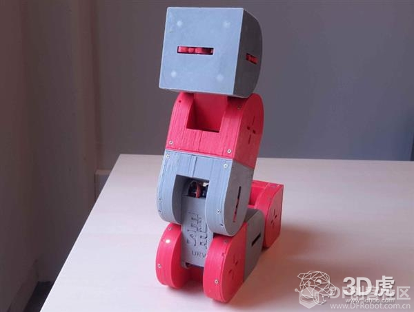 模块化自主装3D打印蛇形机器人Dtto图1