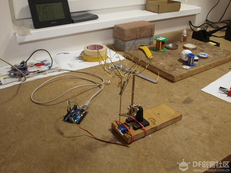 arduino交互设计作品2019——害羞的郁金香图13