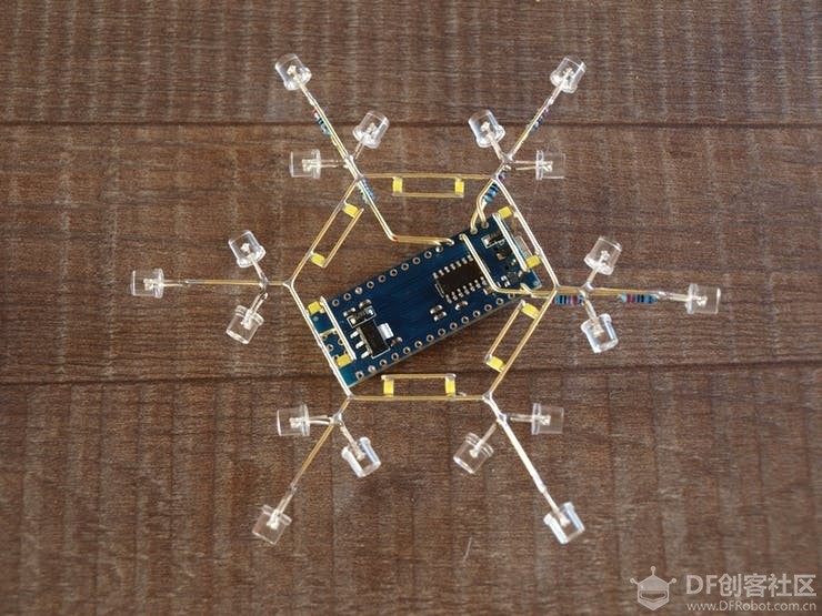 项目分享——arduino梦幻交互雪花2019图5
