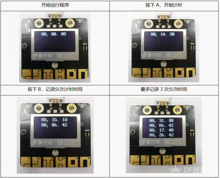 Mind+ 掌控板入门教程12 电子秒表图16