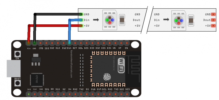 使用ESP32 和 micropython点亮RGB LED.图3