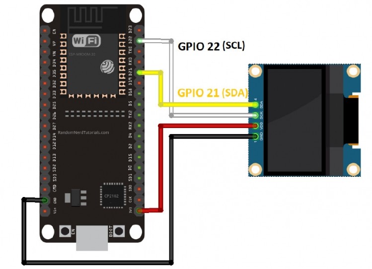 用ESP32和MicroPython 来点亮一个OLED显示屏图2